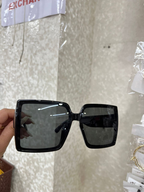 Over-size Square Big Frame Black Sunglasses